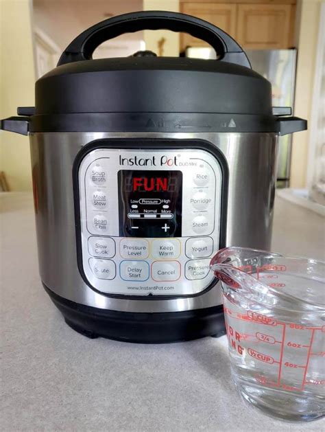 pressure cooker water test